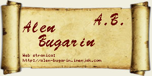 Alen Bugarin vizit kartica